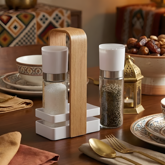 Salt & Pepper Grinder Set - 2 Pcs
